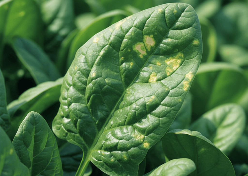 بیماری های اسفناج : بیماری سفیدک داخلی اسفناج